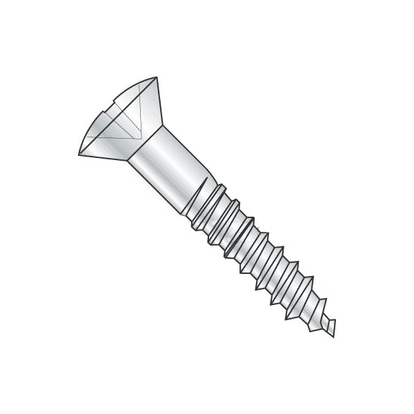 Newport Fasteners Wood Screw, #6, 1-3/4 in, Zinc Plated Steel Oval Head Phillips Drive, 3000 PK 501256-3000 - main
